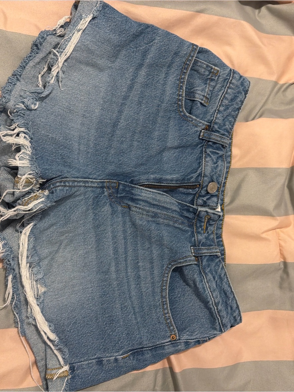 PacSun Light Blue Distressed Denim Shorts